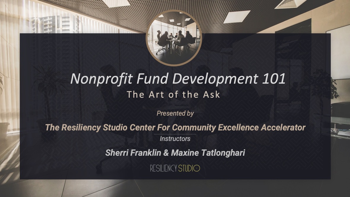 Nonprofit Fund Development 101 Header image 3